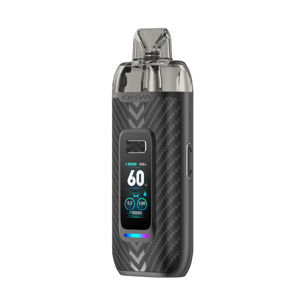 Oxva VPrime Black Carbon Pod Vape Kit, Device, Front