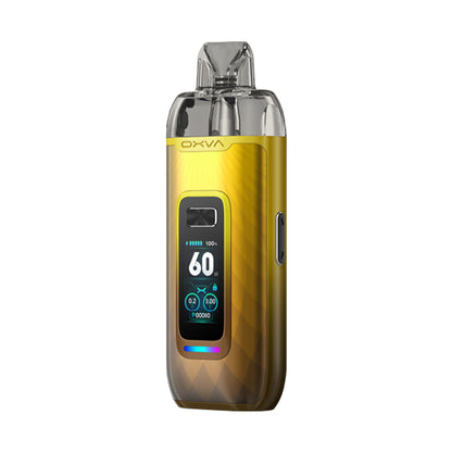 Oxva VPrime Glorious Gold Pod Vape Kit, Device, Front