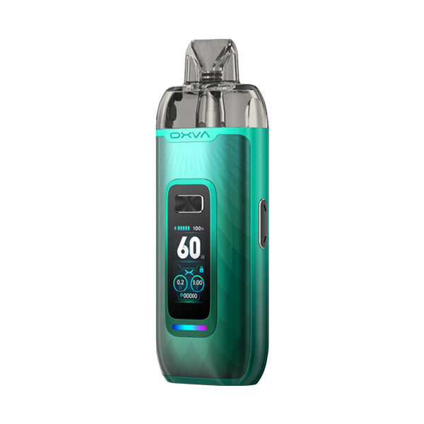 Oxva VPrime Natural Green Pod Vape Kit, Device, Front