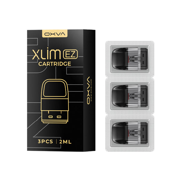 Oxva Xlim EZ Replacement Pods, Packaging and 3 Pods, Front