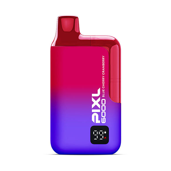 PIXL 6000 Blue Cherry Cranberry
 Disposable Vape Kit, Device, Front