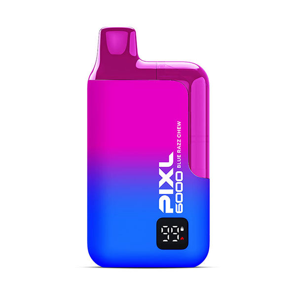 PIXL 6000 Blue Razz Chew Disposable Vape Kit, Device, Front