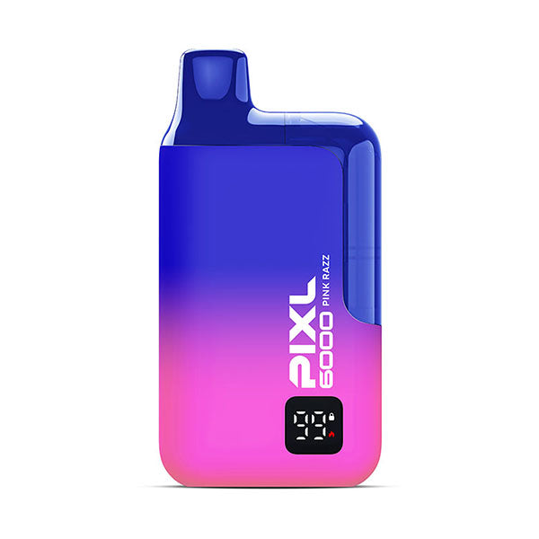 PIXL 6000 Pink Razz Disposable Vape Kit, Device, Front