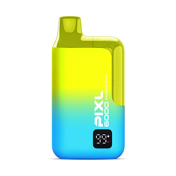 PIXL 6000 Rainbow Rush Disposable Vape Kit, Device, Front