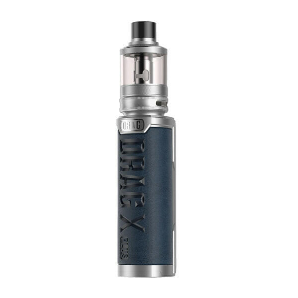 Voopoo Drag X Plus Professional Edition Silver Blue Kit, Device, Side