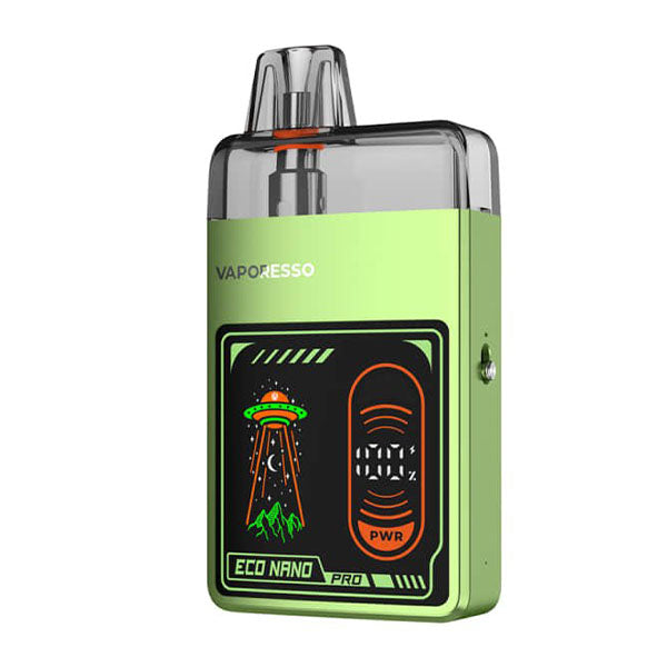 Vaporesso Eco Nano Pro Pod Vape Kit Green, Device, Front