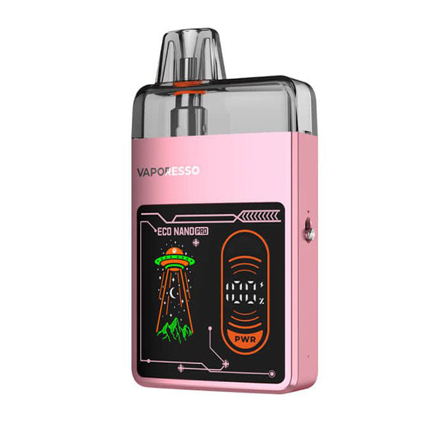 Vaporesso Eco Nano Pro Pod Vape Kit Pink, Device, Front