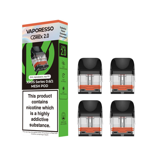 Vaporesso XROS COREX Replacement Pods, Packaging and Pods, Front