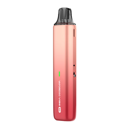 Red vape device, Vaporesso Vibe SE,  on a white background