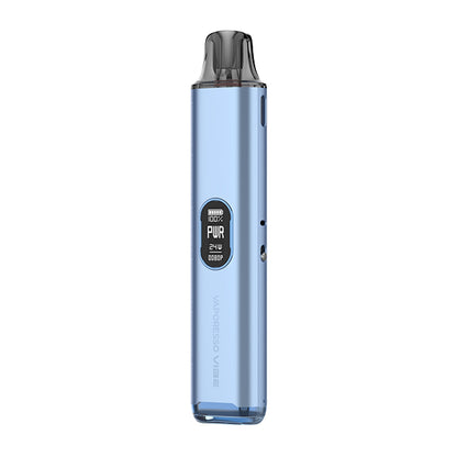 Blue vape device on a white background
