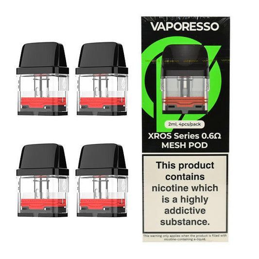 Vaporesso Xros Replacement Pod, Packaging and Pods, Front