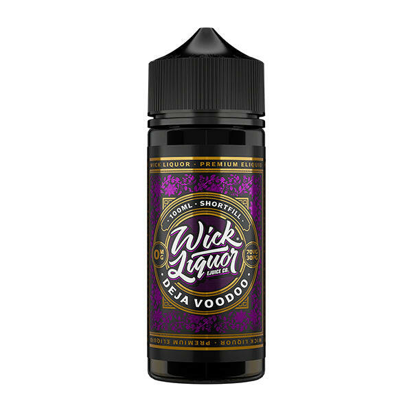 Wick Liquor Deja Voodoo 100ML Shortfill, Bottle, Front