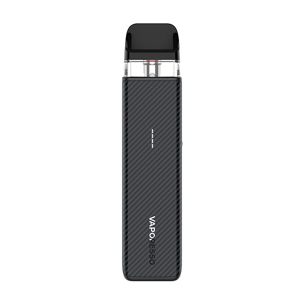 Black Carbon Xros 5 Mini Vape Device against white background