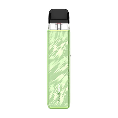 Flowing Green Xros 5 Mini Vape Device against white background
