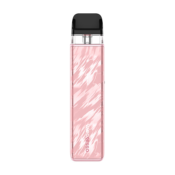 Flowing Pink Xros 5 Mini Vape Device against white background