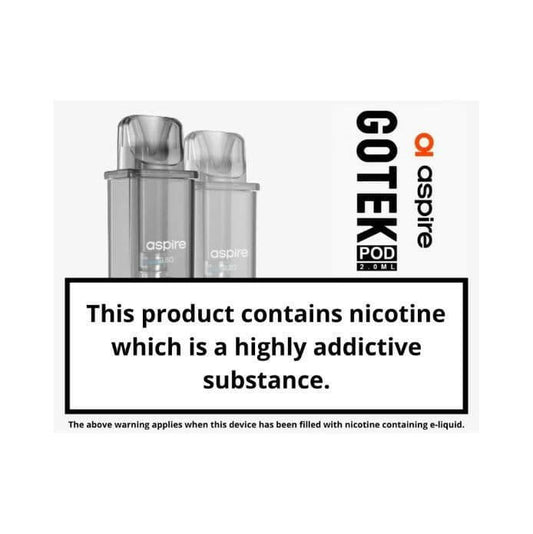 Aspire Gotek Replacement Pods, Packaging and Pods, Front