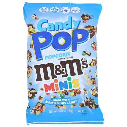 Candy Pop Popcorn M&Ms Mini, Bag, Front