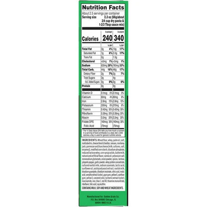 Cheetos Mac 'N Cheese, Cheesy Jalapeno Flavour, Nutrition Label