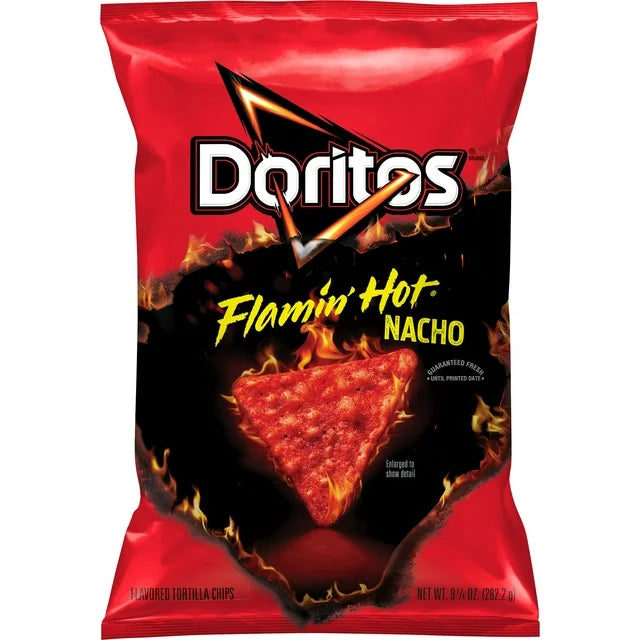 Doritos Flamin Hot Nacho, Bag, Front