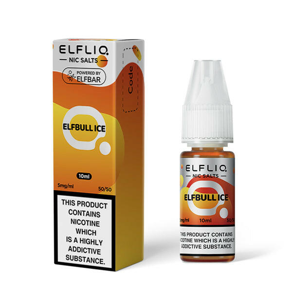 Elfliq Elfbull Ice Nic Salts by Elf Bar, Packaging and Bottle, Front
