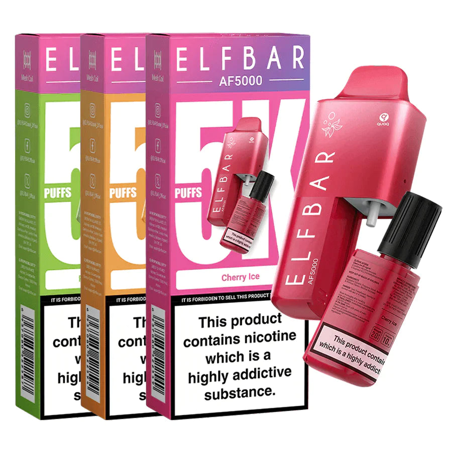 Elf Bar AF5000 Disposable Vape, Front Packaging