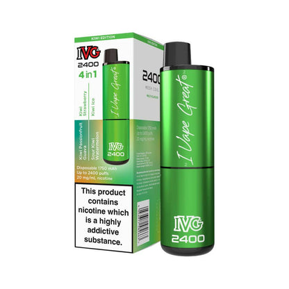 IVG 2400 4 in 1 Kiwi Edition, Device and Packaging, Front