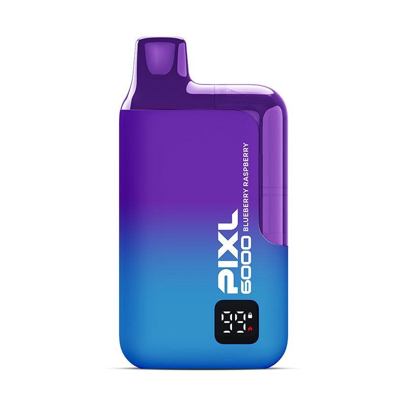 PIXL 6000 Blueberry Raspberry Disposable Vape Kit, Device, Front