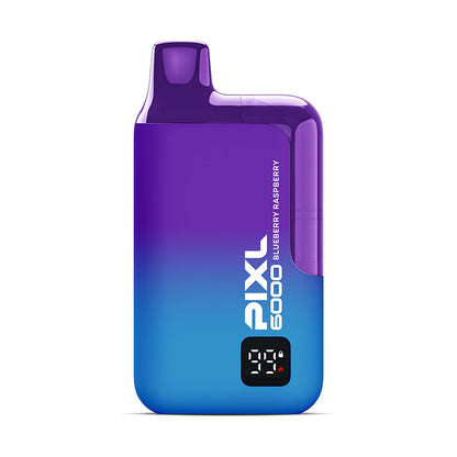 PIXL 6000 Blueberry Raspberry Disposable Vape Kit, Device, Front