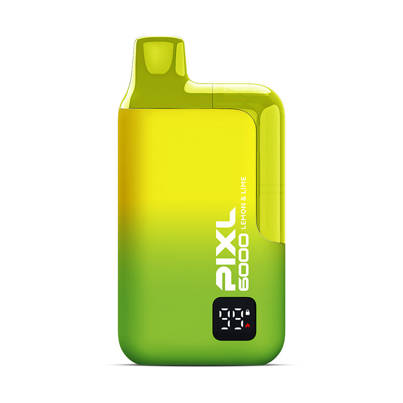 PIXL 6000 Lemon Lime Disposable Vape Kit, Device, Front