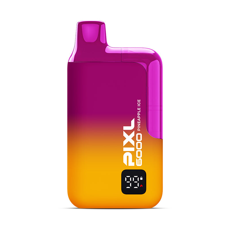 PIXL 6000 Pineapple Ice Disposable Vape Kit, Device, Front