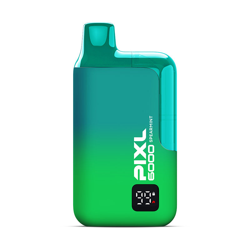 PIXL 6000 Spearmint Disposable Vape Kit, Device, Front