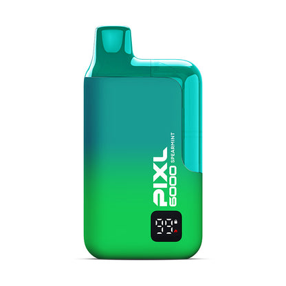 PIXL 6000 Spearmint Disposable Vape Kit, Device, Front
