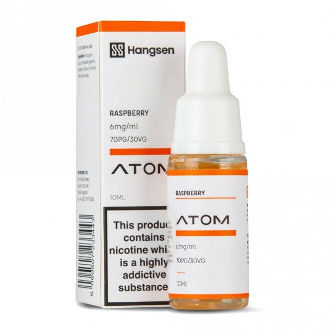 Hangsen Raspberry E-Liquid 10ml, Packaging and Bottle, Front