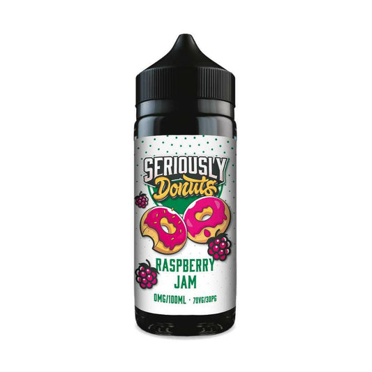 Seriously Dontuts Raspberry Jam 100ML Shortfill, Bottle, Front