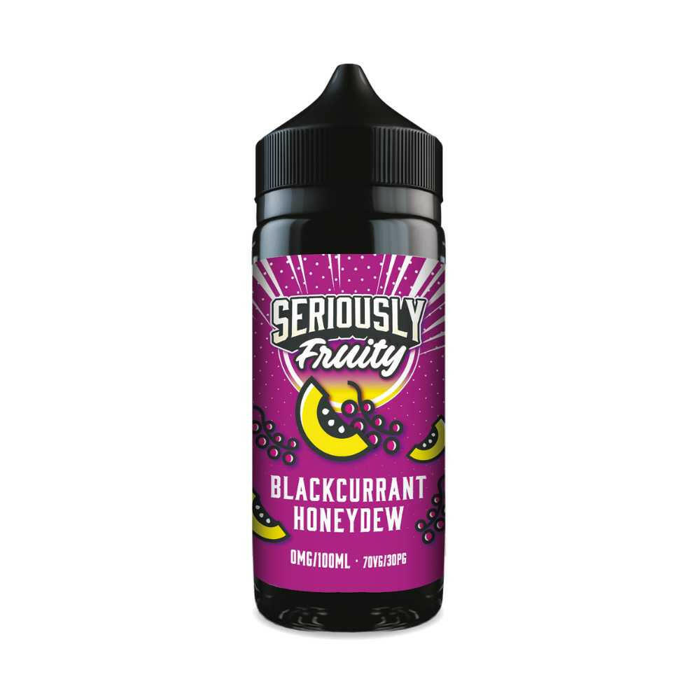 Seriously Fruity Blackcurrant Honeydew 100ML Shortfill, Bottle, Front