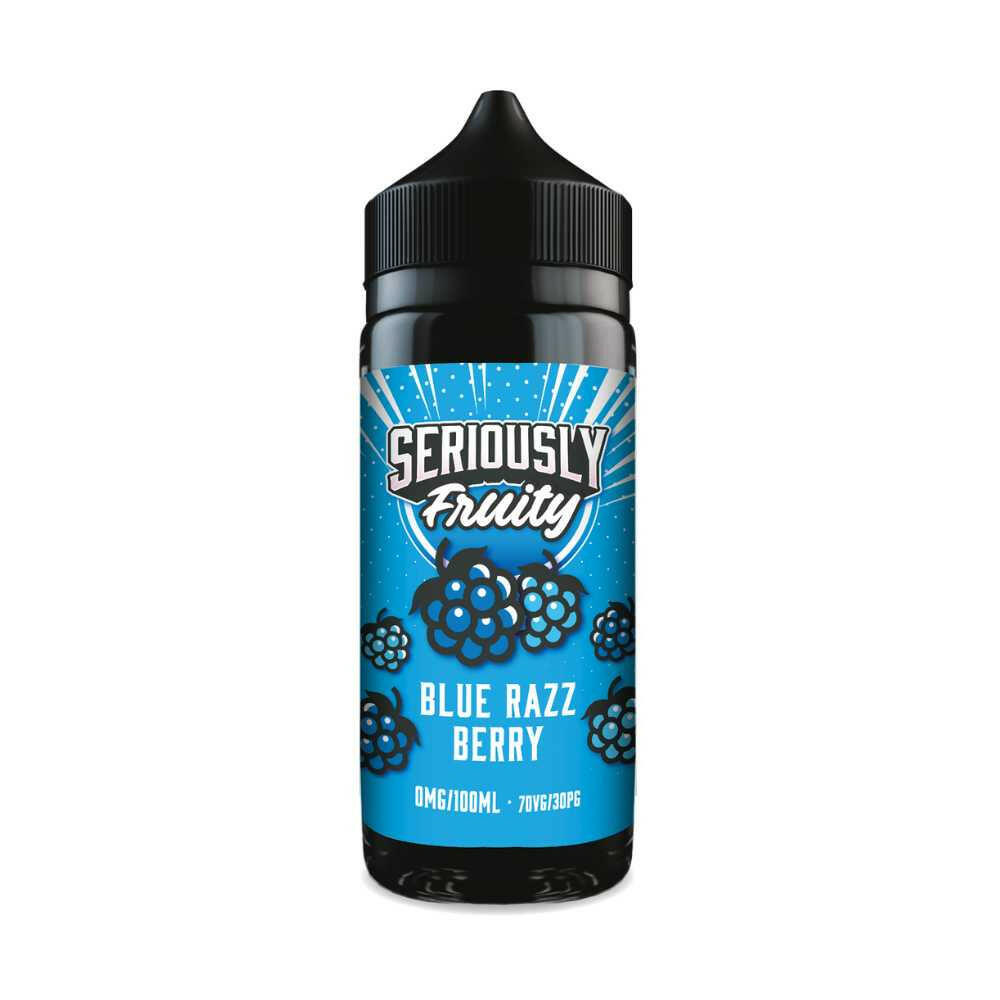 Seriously Fruity Blue Razz Berry 100ML Shortfill, Bottle, Front