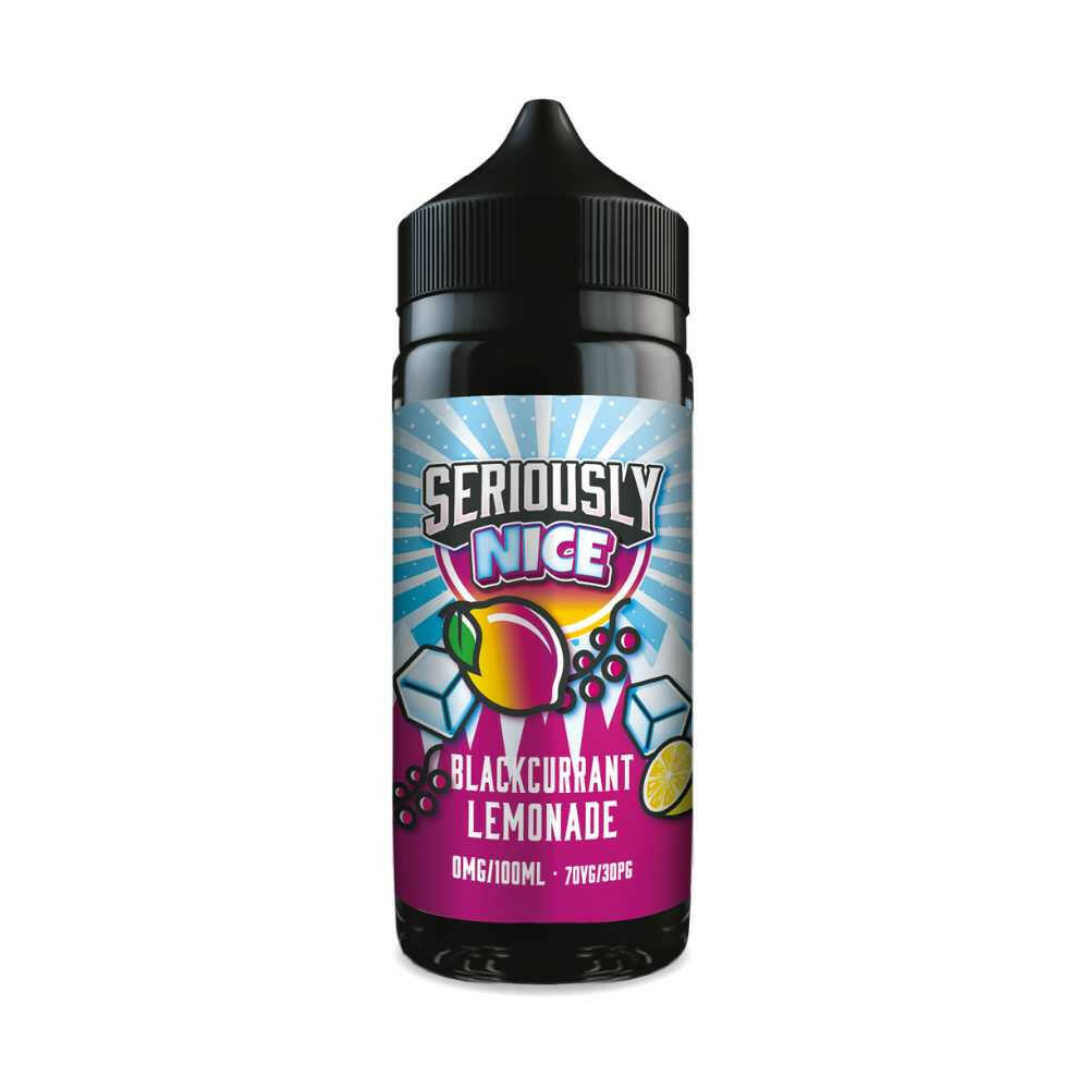 Seriously Nice Blackcurrant Lemonade 100ML Shortfill, Bottle, Front