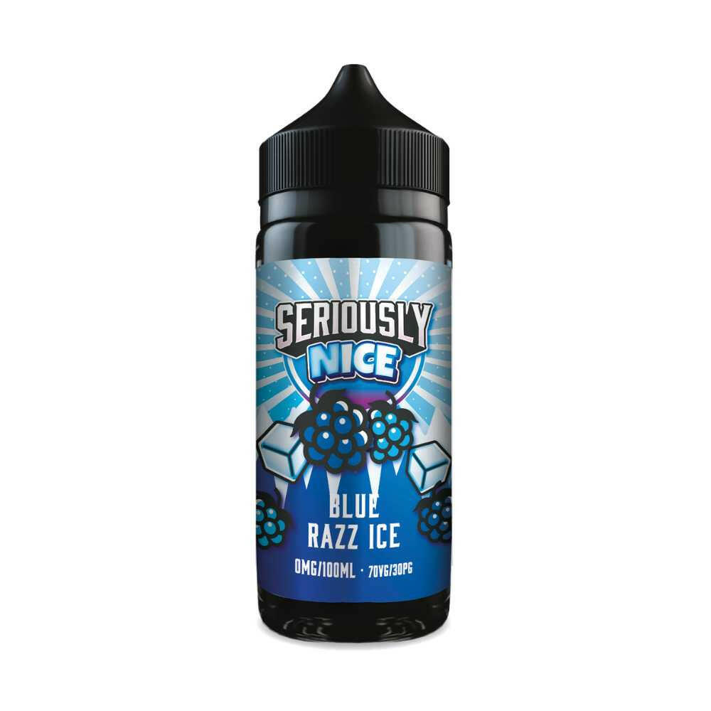 Seriously Nice Blue Razz Ice 100ML Shortfill, Bottle, Front