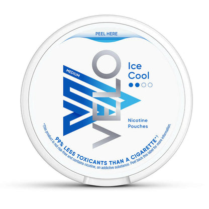 Velo Medium Ice Cool Nicotine Pouches, Packing, Front