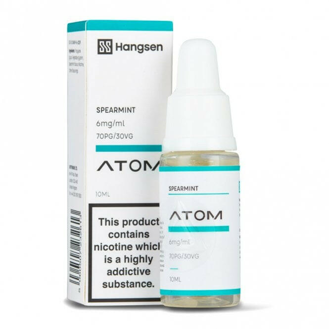 Hangsen Spearmint E-Liquid 10ml, Packaging and Bottle, Front