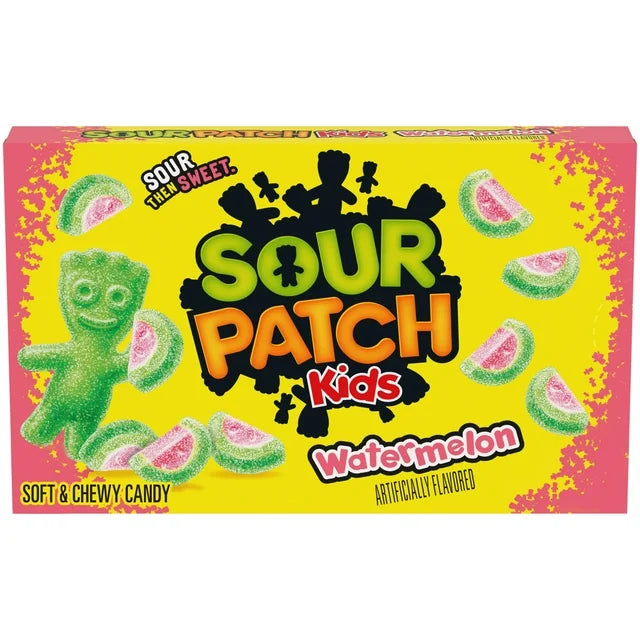 Sour Patch Kids Watermelon Candy Theatre Box, Box,Front