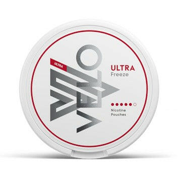 Velo Ultra Ice Cool Nicotine Pouches, Packing, Front