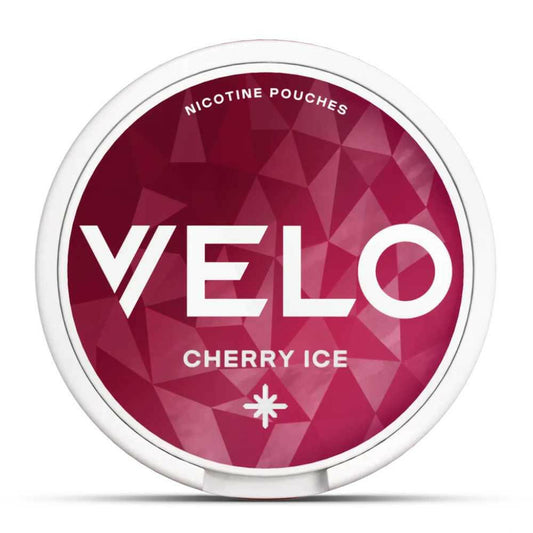 Velo Cherry Ice Mini Nicotine Pouches, Tub, Front
