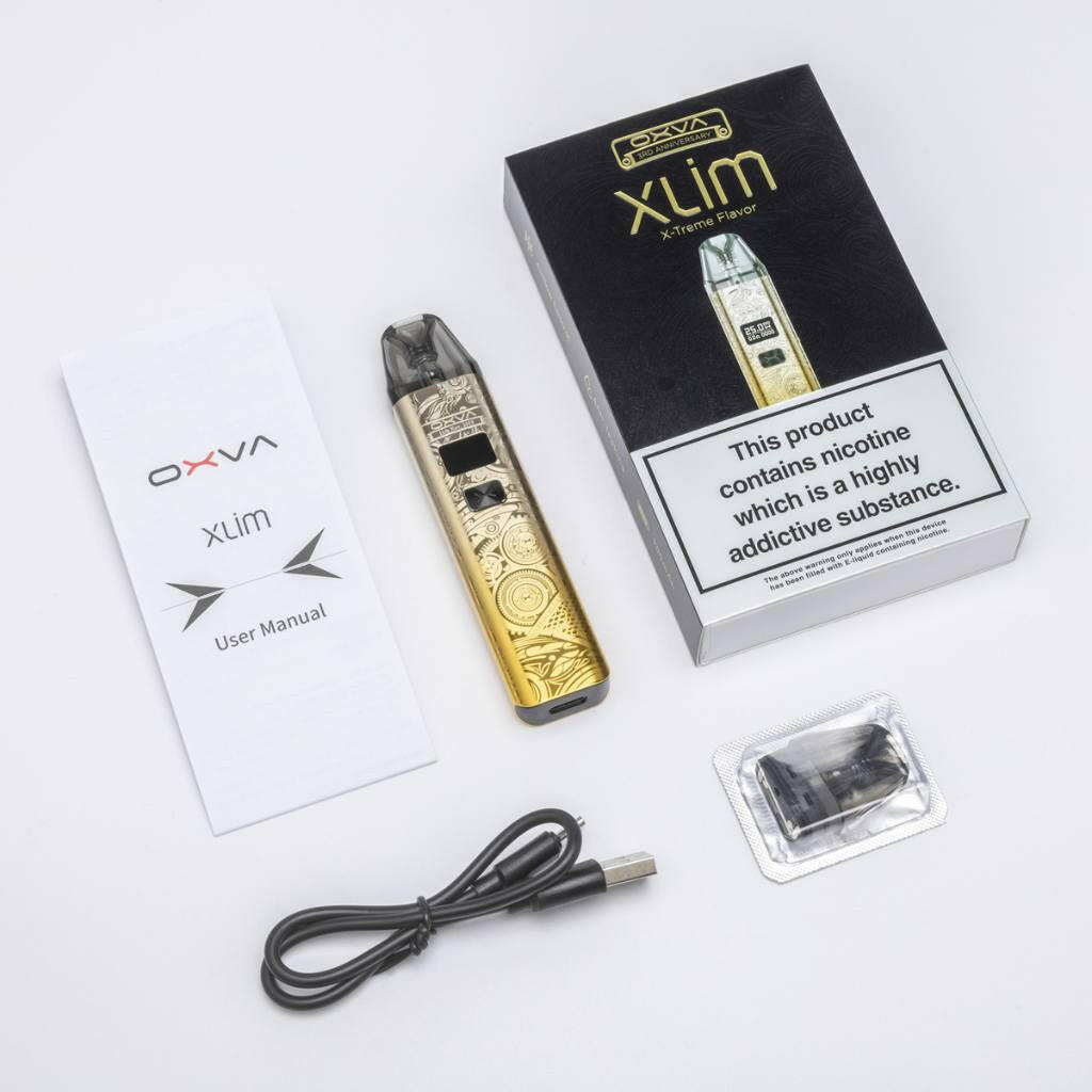 Oxva Xlim Vape Kit Content, Content, Front